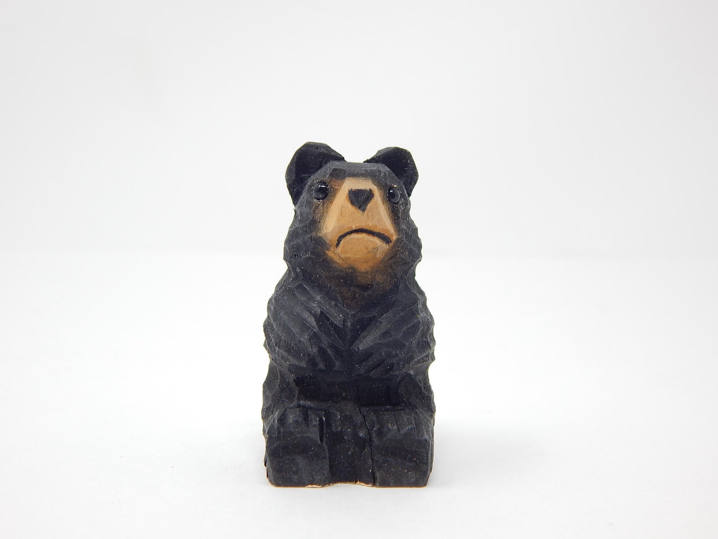 Black Bear Wooden Ornament | Hand Carved Woodland Gift Decor