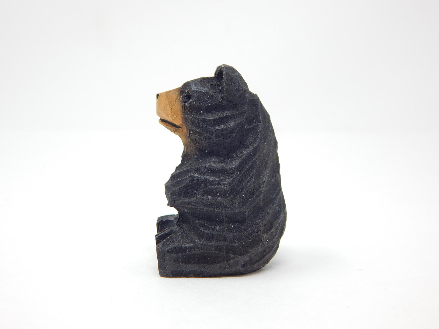 Black Bear Wooden Ornament | Hand Carved Woodland Gift Decor